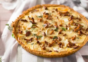 Quiche champignon et chèvre